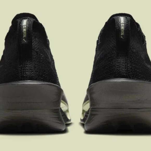 NIKE Alphafly 3 Black Olive Aura Metallic Silver Metallic Medium Ash - Picture 7 of 9